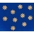 Stokrotka  3x3cm  ( komplet 10szt  )   , kwiatek, kwiatuszek